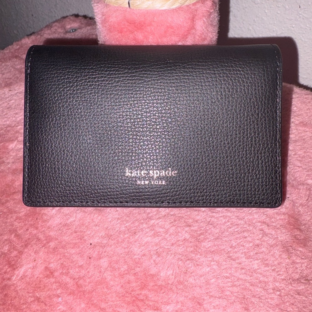 Kate Spade Black Textured Wallet- NWT, never used.
